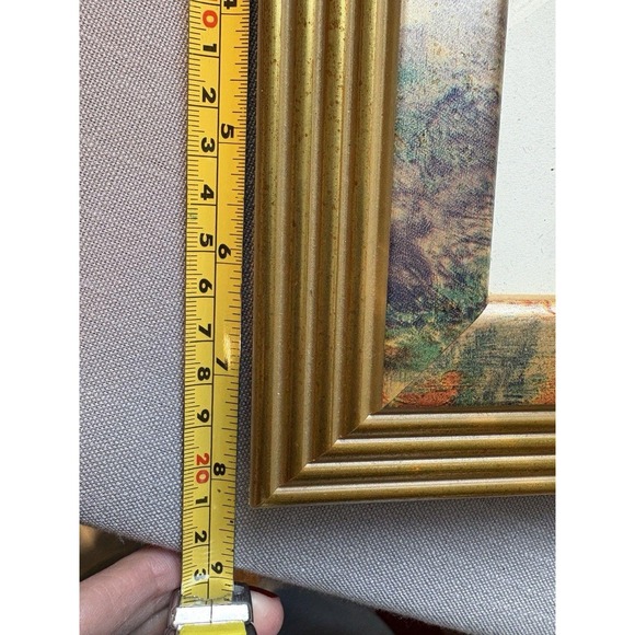 Vintage Carr Frame In the Garden Gold and Rose color Cottage Cottagecore - Picture 6 of 8